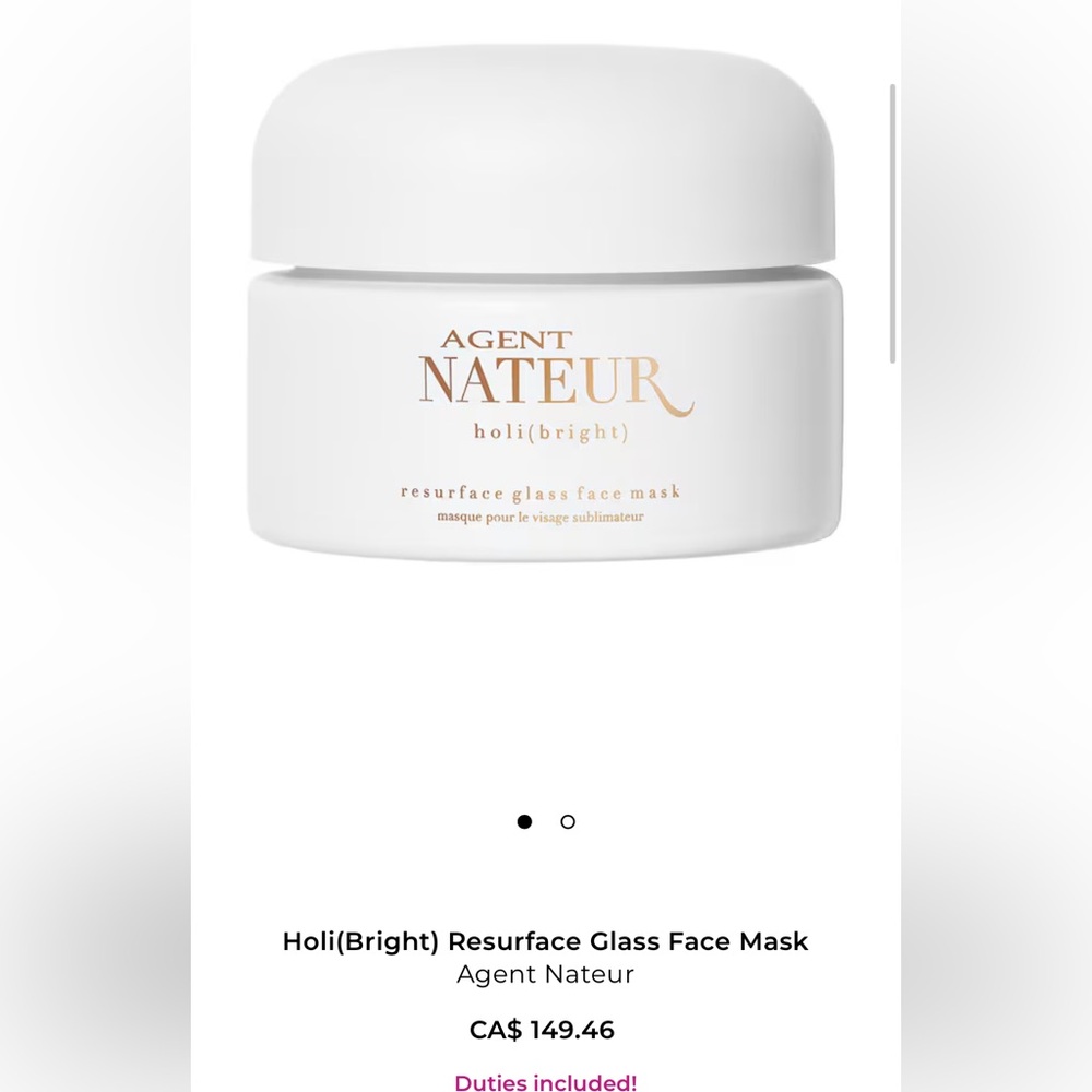 Agent Nateur Holi(Bright) Glass Face Mask